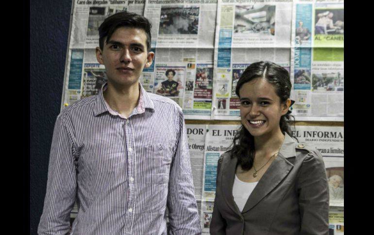 Fadra Fonseca y Alejandro Barrios aceptaron el reto del Gobierno del Estado de crear una aplicación vigilante. EL INFORMADOR / E. Barrera