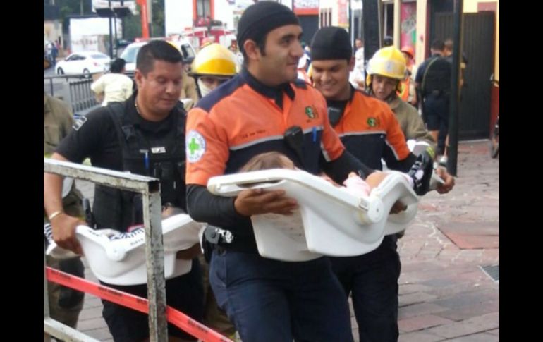 Luego de controlar la fuga de gas y de realizar una supervisión general al lugar, se permitió el acceso a las instalaciones. ESPECIAL / Bomberos de Zapopan