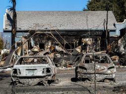 El incendio arrasó barrios enteros de Lower Lake. En la calle principal quedaron destruidos el correo, una vinería y varios comercios. AFP / G. Lurie