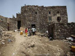 La vivienda, situada en la zona de Nehm, a 60 kilómetros al noreste de Saná, quedó destruida. AP / H. Mohammed