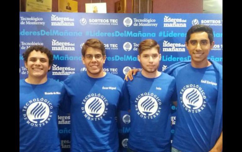 De izquierda a derecha, los jóvenes Ricardo de Blass Nuño, Oscar Miguel Rosas, Iván Campos y Saúl Enrique Becerra. EL INFORMADOR / P. Miranda