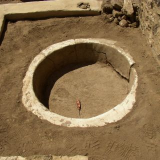 El INAH descubre tinas en complejo ceremonial de Puebla