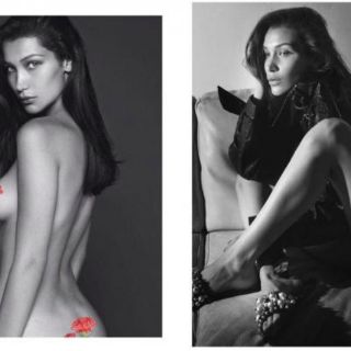 Bella Hadid posa desnuda para revista Vogue