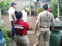 Bomberos de Zapopan acudieron a la colonia Lomas del Centinela para atender el reporte. ESPECIAL /