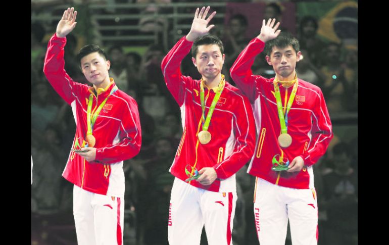 El equipo chino de tenis de mesa no tuvo rival y se va como el gran ganador de los Juegos Olímpicos de Río de Janeiro. AP / P. Giannakouris