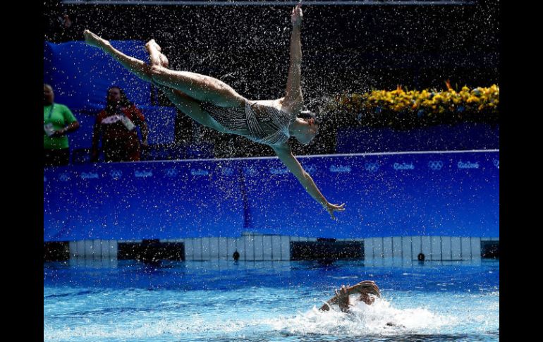 La vistosa coreografía del combinado ruso está inspirada en los ritmos de la ciudad de Moscú. MEXSPORT / R. Buhrer