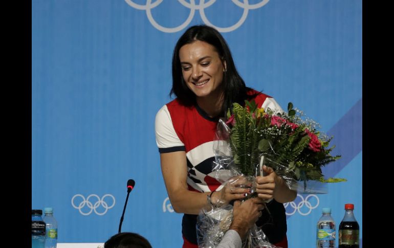 La rusa no pudo competir en Río tras ser excluida junto al resto del equipo ruso de atletismo por la IAAF. AP / G. Bull