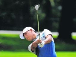 Si Woo Kim. El coreano en el hoyo ocho del Sedgefield Country Club. AFP /