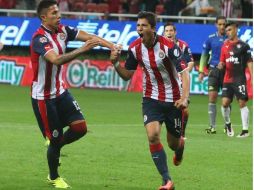 Ángel Zaldivar fue la figura del Guadalajara al marcar los dos goles del encuentro. EL INFORMADOR / R. Tamayo