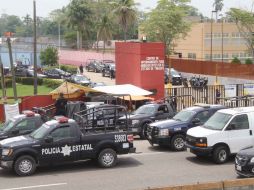 La gresca  fue controlada por los elementos de la Secretaría de Seguridad Pública, quienes reforzaron la vigilancia. SUN /