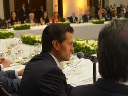 A este encuentro asiste gran parte del gabinete del Ejecutivo Federal, así como los presidentes nacionales del PRI y del PVEM. NTX / Presidencia