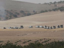 Autoridades confirmaron la participación de los vehículos de combate. EFE / S. Suna