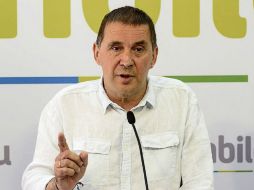 Otegi, antiguo ex portavoz de Batasuna, estuvo preso entre 2009 y 2016. EFE / J. Zorrilla