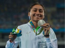 Sobre su presea conseguida en los Juegos Olímpicos, la mexiquense dice que ''es algo hermoso''. MEXSPORT / D. Leah