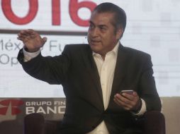 El actual gobernador de Nuevo León opina que este apoyo ha sido no por el PRI, sino por personas que pertenecen al partido. SUN / A. Leyva