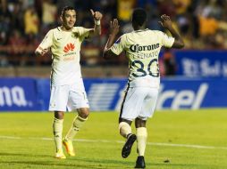 Renato Ibarra festeja su gol, anotado al minuto 83. MEXSPORT / A. Juárez