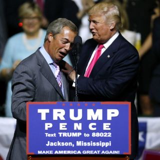 Promotor del 'Brexit' se une a Trump en mitin