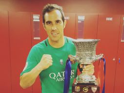 Claudio Bravo se marcha del Barcelona tras dos años exitosos, en los que ha conseguido ocho títulos. TWITTER / @C1audioBravo