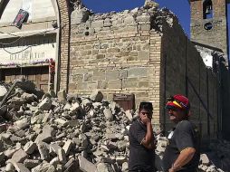 El temblor devastó el poblado de Amatrice, en el que una tercera parte de sus viviendas fueron destruidas. AP /
