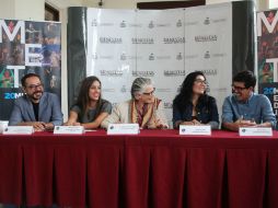 Juan Vázquez, Gabriela Escatel, Myriam Vachez, Verónica López y Aristeo Mora durante la presentación del programa. EL INFORMADOR / M. Vargas
