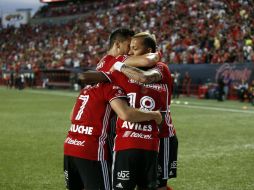 Tijuana abrió el marcador al minuto 23, en una jugada entre Milton Caraglio y Gabriel Hauche. NTX / E. Jaramillo