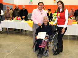 Severiana Aguilar Salazar es reconocida por el INAPAM como la más longeva de San Luis Potosí. TWITTER / @AytoSoledad