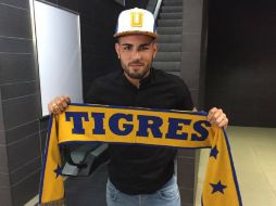 Delort llega proceden del club francés Caen y se espera que haga dupla en el ataque con su compatriota André Pierre-Gignac. TWITTER / @TigresOficial