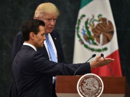 El Presidente Peña Nieto se reunió con Donald Trump en Los Pinos. AFP / Y. Cortez
