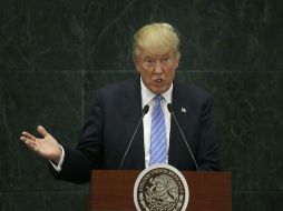 El plan de Trump es deportar a 16 millones de personas y eliminar el derecho a la ciudadanía por nacimiento, entro otros puntos. AP / M. Ugarte