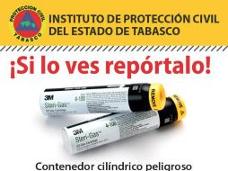 Protección Civil pide a la sociedad que eviten tratar de manipularlo. TWITTER / @ProcivilTabasco