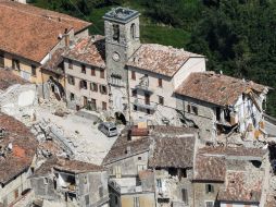 El experto  Patrick Coulumbel menciona que el modelo de reconstrucción de la zona debe salvar los edificios históricos de Amatrice. EFE / ARCHIVO