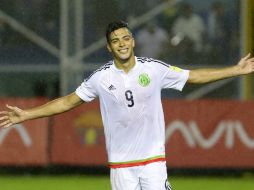 Jiménez marcó la tercera anotación en el triunfo de México ante El Salvador. EFE / ARCHIVO