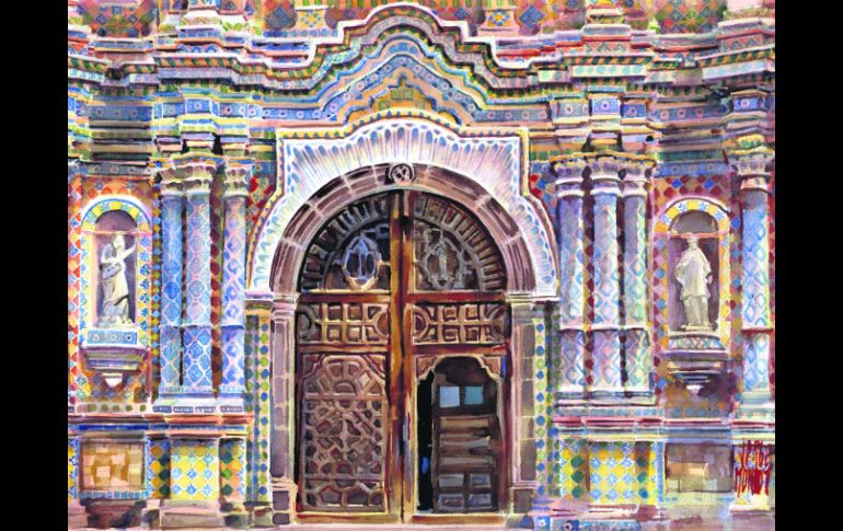 Templo de San Francisco Acatepec, el gran atractivo de la localidad y uno de los grandes tesoros de la arquitectura mexicana. EL INFORMADOR / J. Monroy
