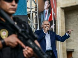 El Primer ministro turco dijo que las fuerzas de su país y los rebeldes sirios sacaron a las 'organizaciones terroristas'. AFP / I. Akengin