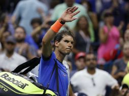 Rafael Nadal fue eliminado en octavos de final del Abierto de tenis de EU. AP / A. Brandon