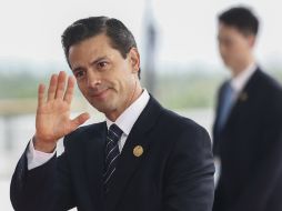 Peña Nieto habló con la primera ministra de Reino Unido sobre la posibilidad de un nuevo tratado de libre comercio con ese país. AFP / R. de la Peña