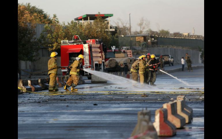 Dos kamikazes, que se desplazaban a pie, activaron sus cinturones explosivos con algunos minutos de intervalo. AP / R. Gul