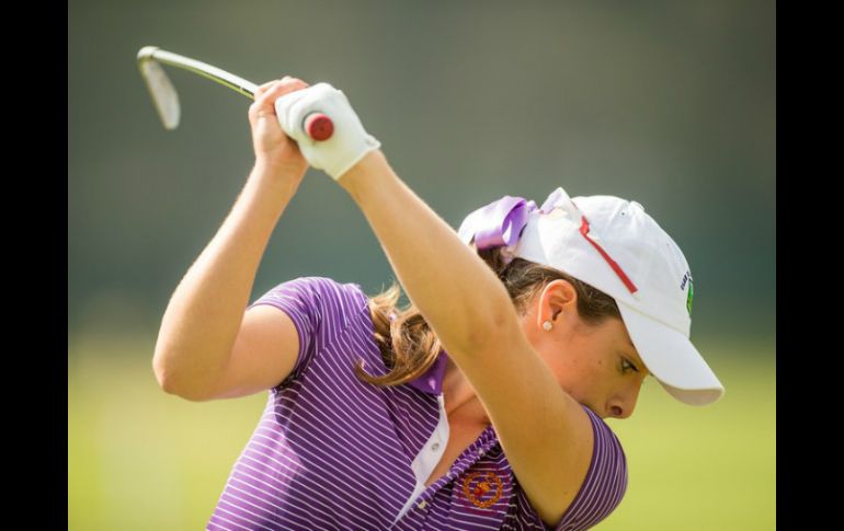 La mexicana Gaby López se mantiene en la posición 82 del ranking mundial de la LPGA. AFP / ARCHIVO