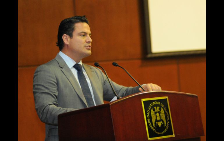 Aristóteles asistió a la conferencia magistral 'Perspectiva actual del campo en México'. ESPECIAL / Aristóteles Sandoval