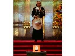 Aida Cuevas interpretó 'Te lo pido por favor' y 'Te sigo amando' en el homenaje a Juan Gabriel en Bellas Artes. AFP / A. Estrella