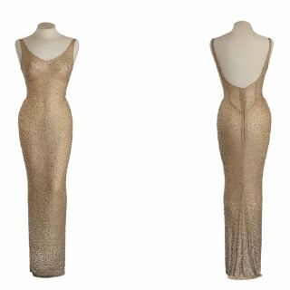 Subastarán vestido con el que Marilyn Monroe cantó 'Happy Birthday'