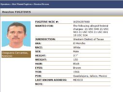En mayo de este año, el gobierno de EU agregó a su lista de los fugitivos más buscados a 'El Mencho'. ESPECIAL / www.dea.gov