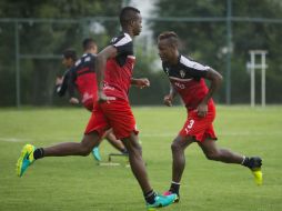 Jaine Barreiro y Leiton Jiménez en la práctica de los Zorros. MEXSPORT / C. De Marchena