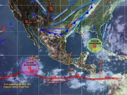 La CONAGUA informó de una nueva onda tropical entrando a las costas de Quintana Roo. TWITTER / @conagua_mx