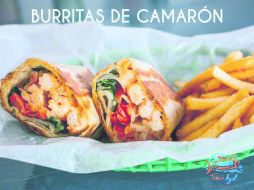 Burritas de camarón. Parte de lo que ofrecerá la Feria del Taco en Puerto Vallarta. ESPECIAL / CORTESÍA