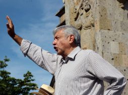 Andrés Manuel López Obrador confiesa que va a luchar toda su vida por sus ideales y por sus principios. EL INFORMADOR / ARCHIVO