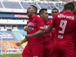 Las anotaciones para Toluca fueron obra del colombiano Fernando Uribe apenas a los 11 minutos de acción y de Erbin Trejo, en el 52. MEXSPORT / O. Aguilar