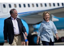 El anuncio, protagonizado por Kaine, se emitirá en los estados de Florida, Ohio y Nevada, según un comunicado. AFP / B. Smialowski