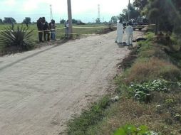 Alrededor de las 08:00 horas, un hombre de 20 años de edad fue hallado en un camino de terracería. ESPECIAL /