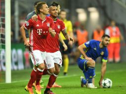 Joshua Kimmich anotó dos de los goles bávaros. AFP / P. Kneffel